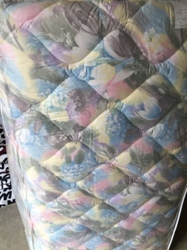 新品 セミダブル防ダニ羊毛三層敷布団