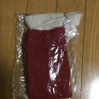 未使用☆ ポンポン付きハイソックス／M
