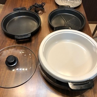 象印 ホットプレート（土鍋風なべ付）