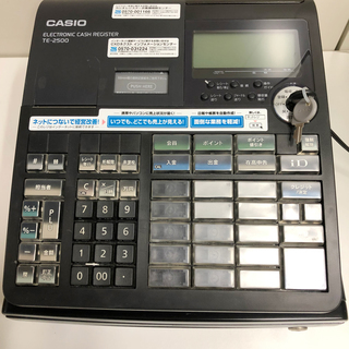 CASIO カシオ レジ 電子レジスター TE-2500 ブラック