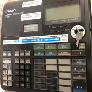 CASIO カシオ レジ 電子レジスター TE-2500 ブラックの画像