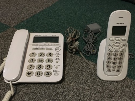 【美品】シャープ 電話機 子機1台