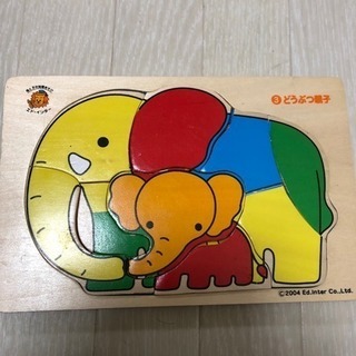 エドインター 木のパズル 知育玩具 どうぶつ親子