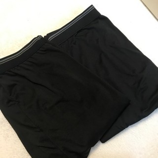 メンズ 2枚セット ヒートテックレギンスパンツ Lサイズの画像