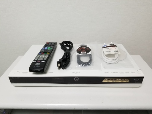 ☆美品！Wチューナー\u0026500GB♪AQUOSブルーレイBD-W560SW☆