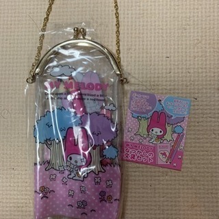 サンリオ新品 マイメロディ   がま口ポーチ 懐かしの文具