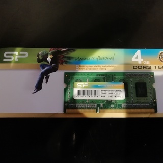 ノートPC用メモリ　4GB　DDR3-1600　PC3-12800