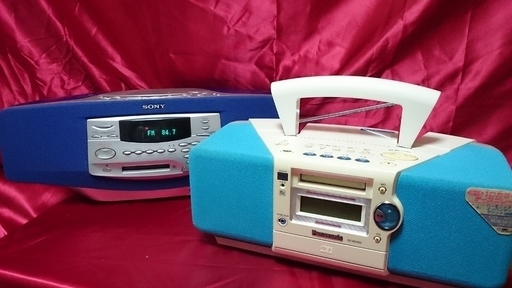 パナソニックRX-MDX50・ソニーZS-M35　CD/ＭＤプレイヤー2台セット