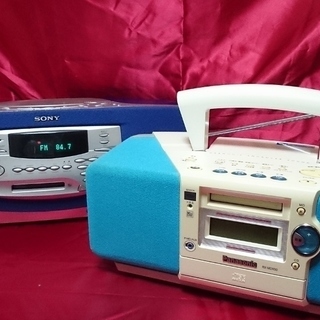 パナソニックRX-MDX50・ソニーZS-M35　CD/ＭＤプレ...