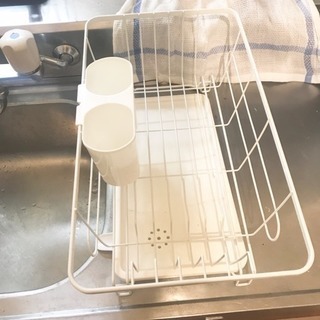 トレーつき水切りカゴ