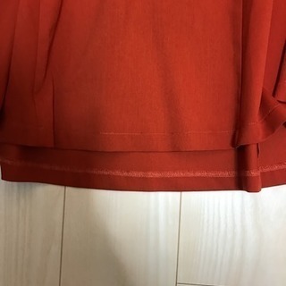 RyuRyu マキシスカート 赤、オレンジ系　お値下げの画像
