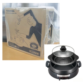 PayPay対応 新品 東芝 グリル鍋 HGN-6J(K) 深鍋...