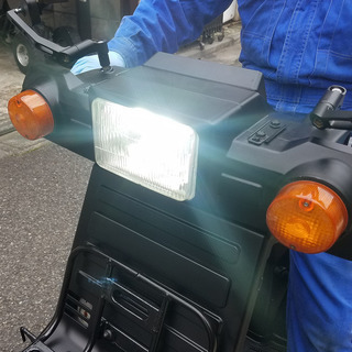 ジャイロＸ　LEDヘッドライトつき　マットブラック　ミニカーの画像
