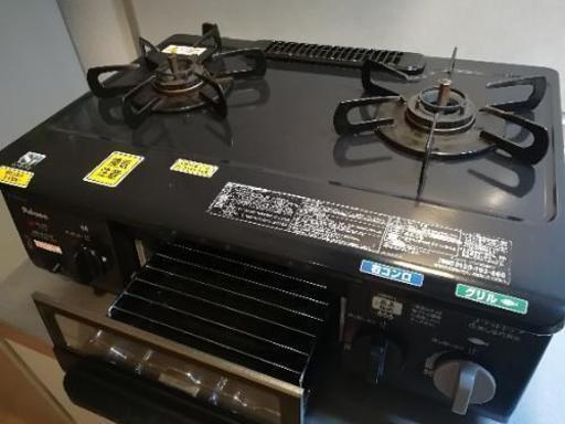 中古品　美品　☆ガスコンロ　都市ガス用　右側強火☆