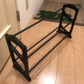 ニトリ シューズラック ブラックの画像