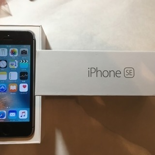 中古美品/iPhone SE/箱付/スペークスレイ64GB