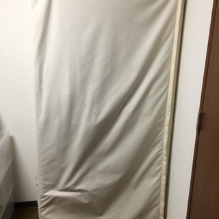 【美品】【無印良品】パイン製クローゼット 帆布カバー付き(1月ま...