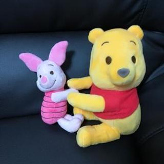 プーさんとピグレットぬいぐるみ