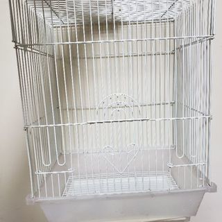 白い鳥かご　ケージ　