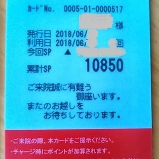 たけだ整骨院 プリペイドカード　10850円 → 6000円で ...