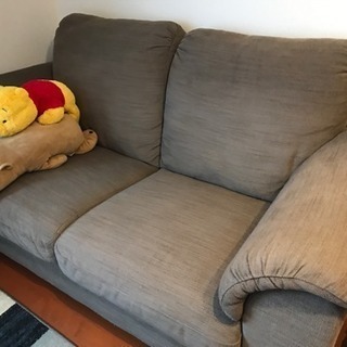 IKEA イケア ソファ 2人掛けソファ 2P ミディアムブラウンの画像