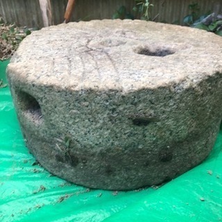 石臼　碾き臼 ★蕎麦 昭和レトロ 古民具 庭石 ガーデニング 庭飾り