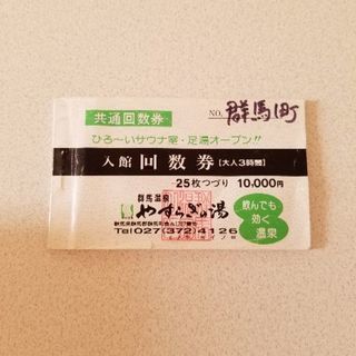 (お話中)値下げ　群馬温泉やすらぎの湯回数券14枚