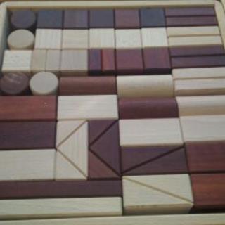 積み木　natural blocks 自然素材の画像