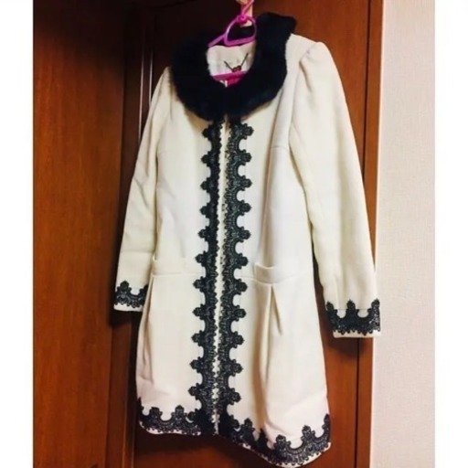 （美品）ドリーガールby ANNA SUI ファー&レース コート
