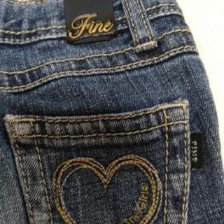 女児デニムパンツ110cmの画像