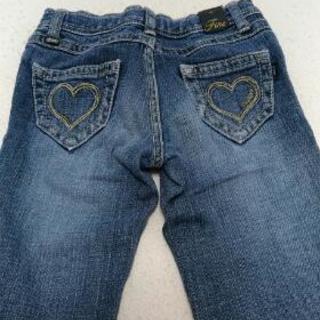 女児デニムパンツ110cmの画像
