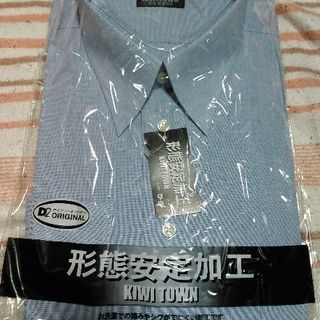 300円に値下げしました新品❗ブルー形状記憶Yシャツ長袖