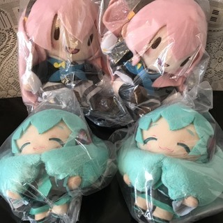 お話中！美品☆初音ミクシリーズ ふわふわぬいぐるみ/初音ミク２個...
