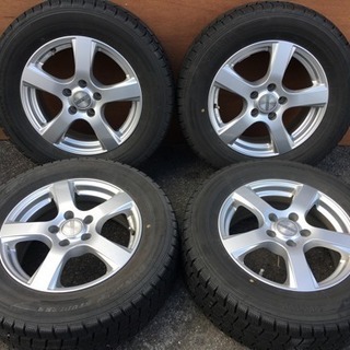 ダンロップ　DSX-2 215/65-16 4本 ダンロップDSX 215⁄65⁄16スタッドレスタイヤ\u0026アルミセット