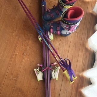 【あげます】レトロなスキー3点セット