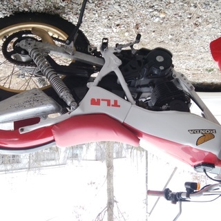 中古バイク売ります　ホンダＴＬＲ２００ｃｃ　ＭＤ－０９　車庫にて...