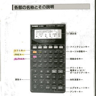 カシオ　プログラム関数電卓　ｆｘ－５５００Ｌ　の画像