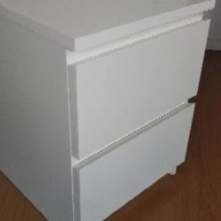 IKEA二段抽斗収納  MALM 白