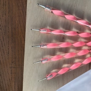 中古ネイル用品 ドット棒 5本セットの画像