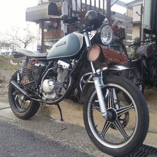 自賠責2年付き♪　スズキ GN125 2F 2015年式　スクランブラー風カスタム☆　愛知県から　近場送料安い☆の画像