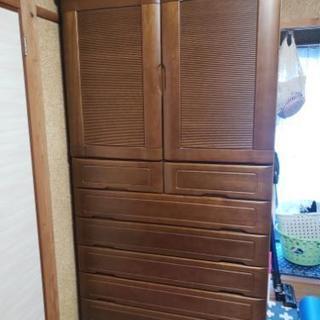 ムク材製タンス 自宅近くまで引き取り希望 1月17.18.19〇...
