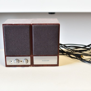 ELECOM(MS-75CH)木のスピーカー ☆中古☆