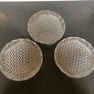無料！高級ガラス食器 お皿3枚セット差し上げます
