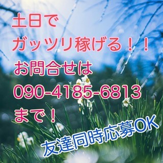 週2でバイト！　人がいなくて困っています!!　誰でも時給1600...