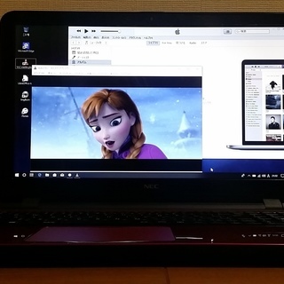 人気のレッド Windows10ブルートゥース搭載 NEC薄型ノ...
