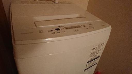 東芝洗濯機4.5キロ 2018年購入 AM-45M5