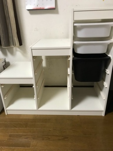 トロファスト 収納付 おもちゃ箱 IKEA イケア ホワイト