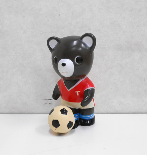 たくちゃん ソフビ サッカー 貯金箱 人形 23cm 拓殖銀行 たくぎん 企業物 昭和 レトロ インテリア コレクション ☆ PayPay(ペイペイ)決済可能 ☆ 札幌市 清田区 平岡