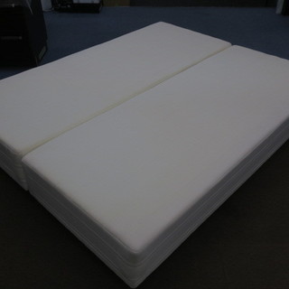 展示品■脚付きマットレスベッド 幅78×2台 (クイーン幅156...