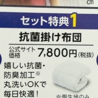 （未開封）トゥルースリーパー抗菌掛け布団